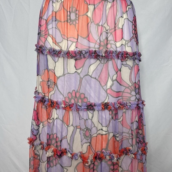 NWT Anthropologie Maeve Tiered Tulle Maxi Skirt - Picture 4 of 7
